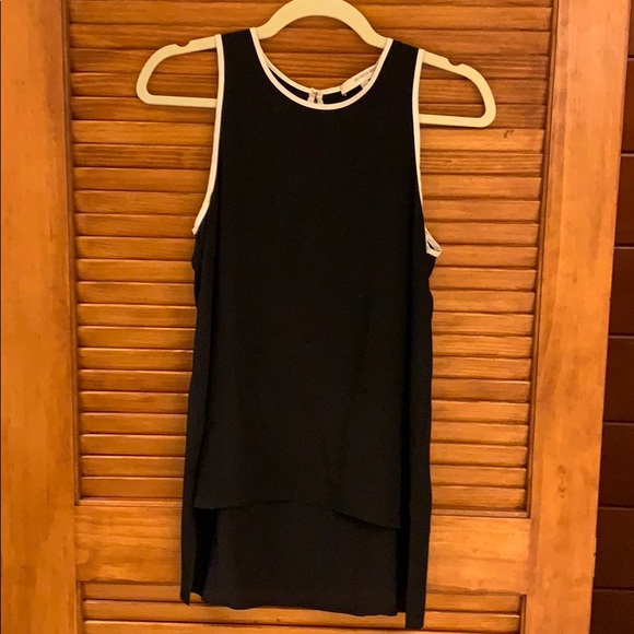 Silk blouse with white trim by Lavender Brown - Picture 1 of 5